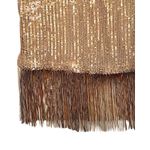 Grace Karin Top Womens Size L Tan Sleeveless Pullover Fringe Sequin Lined NWT Photo 4