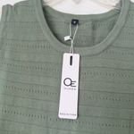 Ouges Maternity Green Knit Sleeveless Crewneck Midi Dress S NWT Photo 3