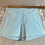 Judith March  Seersucker Shorts with Lace L Photo 3