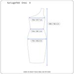 Karl Lagerfeld Dress Womens 8 One Shoulder Bridal Shower Chic Bachelorette READ Photo 11