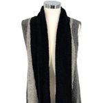 The Alpaca Guy Sleeveless Colorblock Vest Lounge Duster Gray Black One Size Size undefined Photo 1
