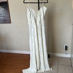 House Of CB HOUSE‎ OF CB 'Seren' Vintage Cream Floral Lace Back Maxi Dress NWOT size XL A-C Photo 7