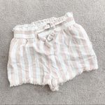 Umgee  distressed striped pink white shorts Photo 0
