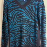 Apt. 9  - Zebra Print V-Neck Sweater (NWOT) - Photo 0
