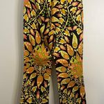 ZARA High Waisted 70s Printed Pants XS Retro Bohemian Photo 11