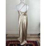 Birdy Grey  Kensie Dress Shiny Satin Neutral Champagne Size Large Photo 6