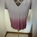 American Eagle stripe short sleeve cris cross top XS Photo 5