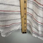 Eileen Fisher Organic Linen Tunic Top XL Striped Poncho Kaftan Beach Coastalcore Photo 7