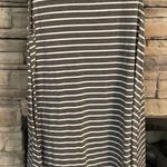 Striped Aline‎ tee shirt dress Gray Photo 0