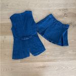 Peppermayo  Vest Born for Bordeaux  & Mini Skirt Ashlyn Set Denim Size US0 Blue Photo 3