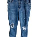 Abercrombie & Fitch  Mom Jean Distressed Dark Wash Size 31/12R Photo 9