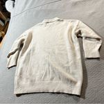 Bershka Women’s Cream Ivory Sherpa Crewneck 3/4 Sleeve Sweater Size Medium EUC Photo 3