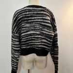 Urban Outfitters UO Wool Blend Cropped Animal Print Cardigan Photo 3