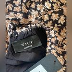 VICI Aletta Flowy Babydoll Dress Sz Med Mini Black Floral Puff Short Sleeve NWT Photo 8