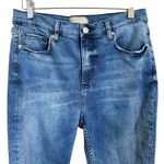 Free People  Destroyed Ripped Knee Skinny Ankle Length Mid Rise Jeans Size 30 Photo 2