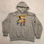 Nickelodeon  Hey Arnold Cartoons Gray Pullover Hoodie Sweatshirt Womens Size S Photo 0