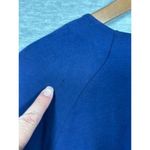 Soft Surroundings Soft‎ Surroundings Womens Dress L Blue Short-Sleeve V-Neck Ruched Side Slit Photo 7