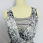 Studio West Apparel Fleur de Lis Faux Wrap Dress M Photo 3