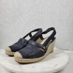 Lauren Ralph Lauren Penelopie Wedge Sandals Womens 8 Blue Espadrille Photo 7