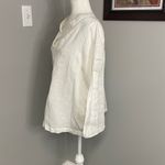 Vineyard Vines Boho Beaded V-Neck Tunic Top Sz Medium Tan Coastal Preppy Chic Photo 2