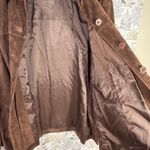Lord & Taylor Brown Suede Leather Jacket Button Front Lined Pockets Size XL Photo 12