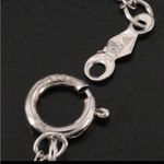 STERLING SILVER 925 AND 10K ROSE GOLD GENUINE DIAMOND NECKLACE Photo 4