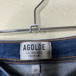 AGOLDE  Roxanne Super High Rise Skinny Denim Jeans Medium Wash Indigo Size 27 Photo 7