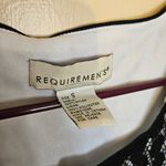 Requirements  Size Small Black White Blouse Professional Career Nylon Polyester Photo 1