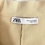 ZARA  Beige Straight Leg High Rise Pull On Minimalist Classic Knit Pants M Photo 2