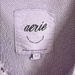 Aerie the chill crew sweatshirt off the rails print in purple size small Photo 3