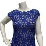 Eliza J Women’s Sz 0 Sleeveless Lace Blue Mini Fitted Sexy Dress Photo 1