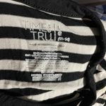 Time & Tru striped black and white sleeveless dress with scoop neck Size Large Photo 6