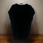 Etcetera  Sweater Vest Cap Sleeves Black Large Diamond Cutouts Whimsygoth Photo 4