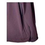 ZARA  Jacket Women XL Burgundy Black Trim Mock Neck Full Zip Track Jacket‎ Photo 5