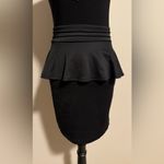 Charlotte Russe EUC Black Lace Top Peplum Dress size medium Photo 2