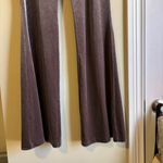ZARA Velvet Flare Pants in Brown Photo 1