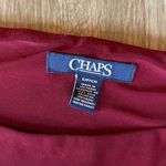 CHAPS Long Sleeve Color Block Dress Black Maroon Small Photo 7