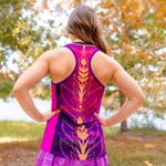 NWT Crowned Athletics Frozen Fever Solstice Sister Flow Tank Top XS Pink Photo 1