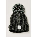 Free People Movement NWT Apres Ski Team Green Multi Pom Soft Knit Beanie Hat Photo 1