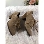 Dr. Scholls 11M Cheer Lace-up Comfort Ankle Boots Tan Stucco Perforated design Photo 8