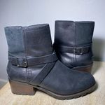 Sorel Womens Size 8 Cate Buckle Waterproof Leather Ankle heel Zip Boots Black Photo 4