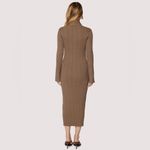 Lost + Wander Giustina Ribbed Knit Maxi Dress in Chestnut One Size NWT Photo 3