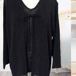Lane Bryant Black Knit 3/4 Sleeve Cardigan Twinset Sweater Set Sz 18/20 **READ** Photo 11