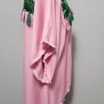 Judith March pink green Palm Springs tassel fringe kimono size small Photo 3