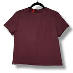 Spanx  The‎ Perfect Funnel Top Short Sleeve Blouse Maroon Size S Photo 0