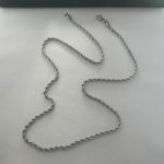 Link Chain Necklace for Men Women Streetwear Hip Hop Unisex Style Silver Photo 4