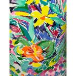 Jantzen one piece swimsuit floral high cut green yellow orange bright Photo 1