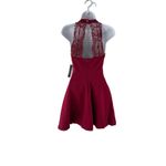 Lulus  NWT Women's Size‎ Small Red Lace Formal Flare Mini Dress Whimsigoth Photo 6