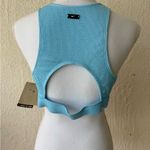 Nike  RIBBED SKY BREEZE SWIMWEAR Size large Bikini top Blue NWT MSRP $55 Photo 4