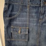 Old Navy  medium wash blue Jean mini skirt with pockets Photo 1